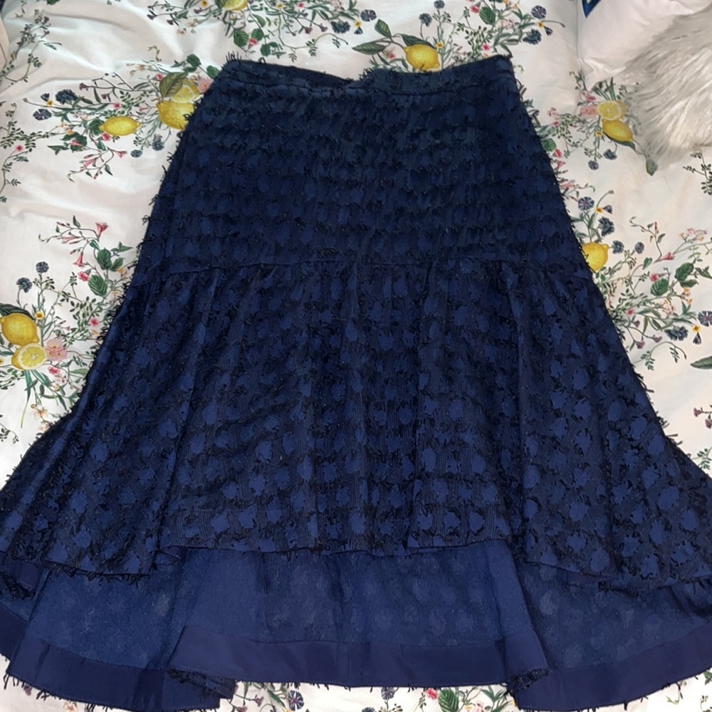 Anthropologie textured skirt, size medium, drop waist